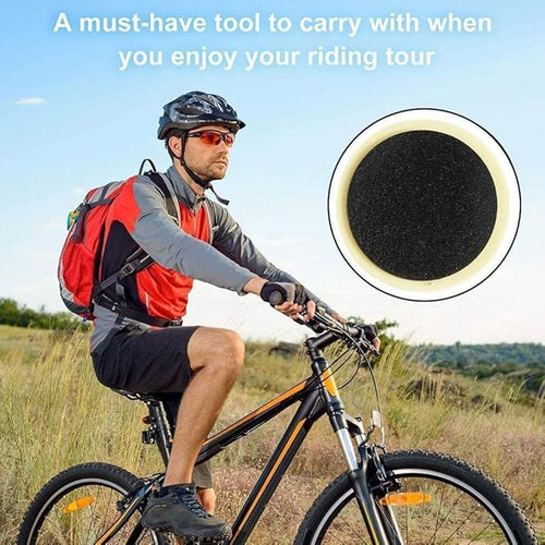 20 Pcs Bike Tire Patch Kit,Glueless Bike Repair Patch, Round Bike Tube Patches,Bike Inner Tube Repair Kit,Bike Patch Kit for Road and Mountain Bikes Tires and Tubes