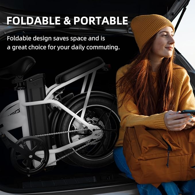WINDHORSE 16"/ 20" Folding Electric Bike for Adults, 630W/ 983W Peak Electric Bicycle, 20MPH, 20-35/40-70 Miles Range, 288Wh/ 748.8Wh Removable Battery, UL Certified Commuter Ebike