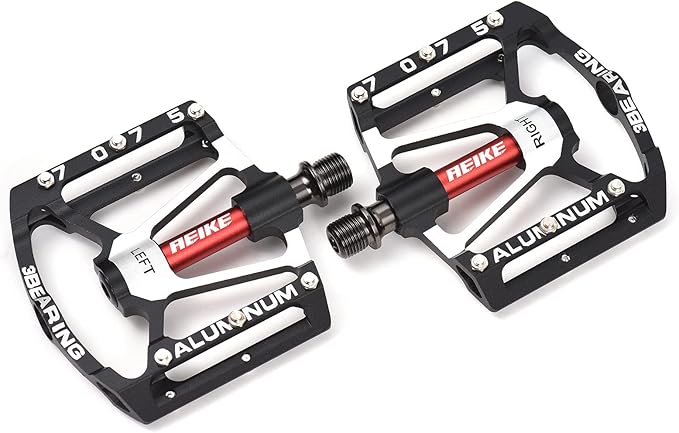 Bike Pedals, Mountain Bike Pedals Lightweight Aluminum Bicycle Pedals Road Bike Cycling Pedals Platform