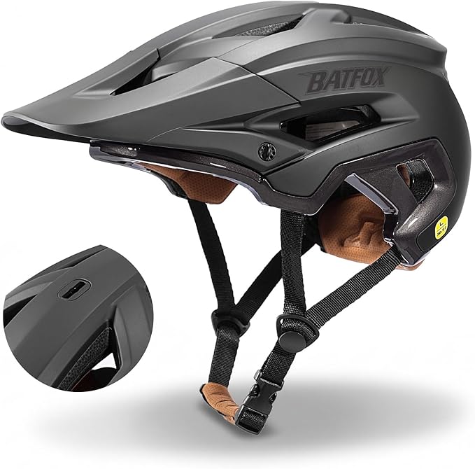 KINGBIKE NTA-8776 Mountain Bike Helmet Professional Ebike Helmets with 3-Level Adjustable Visor & Camera Mount E-MTB Helmet for Adults Men Women Youth E-Bike Safety Certified