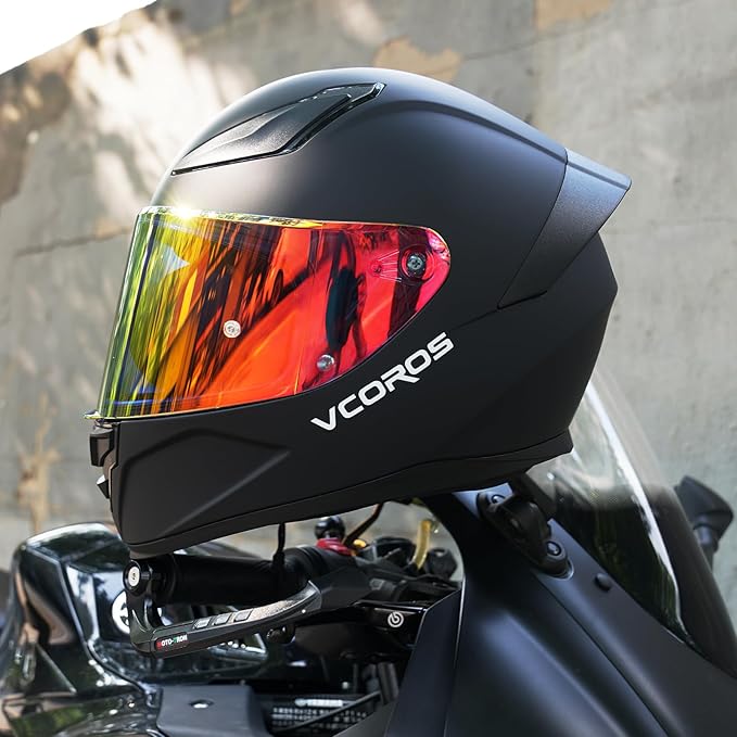 VCOROS Motorcycle Full Face Helmet for Unisex-Adults DOT Approved WS-609 Motorbike Street Bike Racing Helmets