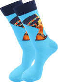 Real Sic Fun Socks for Men and Women - Cozy Cotton Dress Socks with Colorful Designs - Cool, Casual, Wacky Patterned