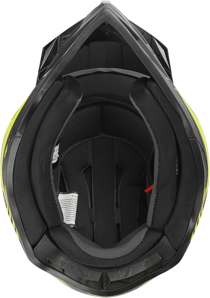 TCT-MOTORPARTS DOT Adult Helmet Dirt Bike ATV UTV Off Road Race Full Face Motorcycle Motocross ATV MTB Helmet for Men Women Medium