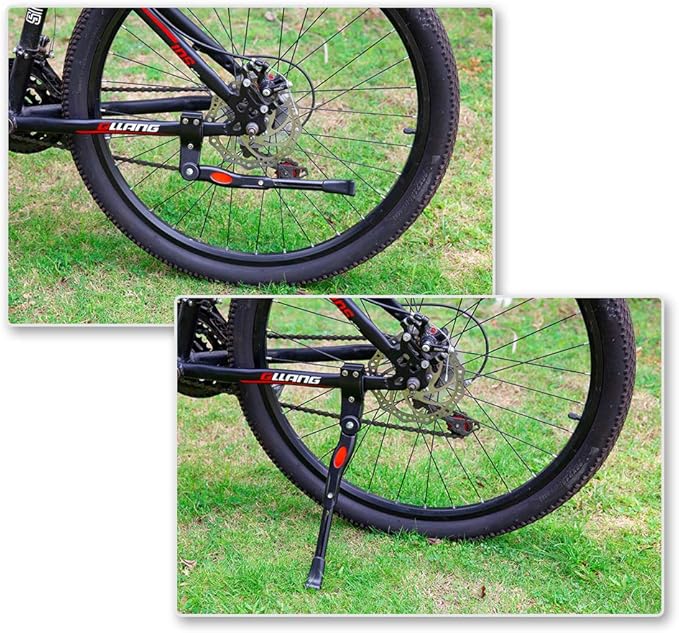 Adjustable Bike Kickstand Aluminum Rear Side Bicycle Stand for Bike 22"-26"