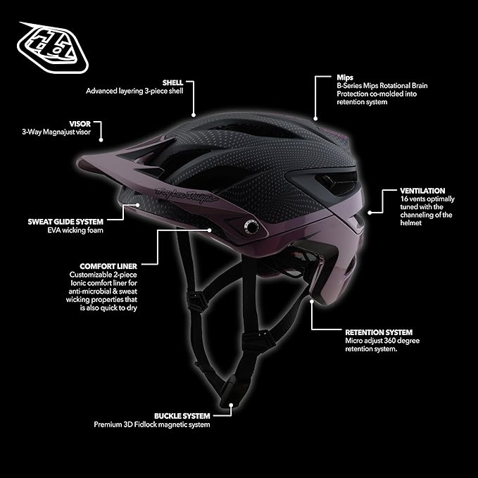 Troy Lee Designs A3 Uno MIPS Bicycle Helmet