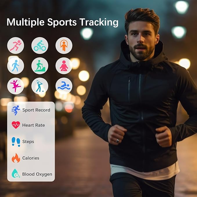 Smart Ring Health Fitness Tracker for Men Women, Step/Heart Rate/Blood Oxygen/Blood Pressure/Sleep Monitoring for iPhone & Andriod, No App Subscription (Rose Gold, #10)