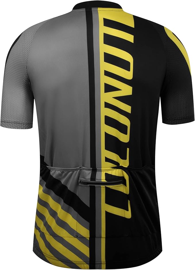 Coconut Ropamo CR Mens Cycling Jersey Short Sleeve Road Bike Shirt with 3+1 Zipper Pockets Breathable Quick Dry