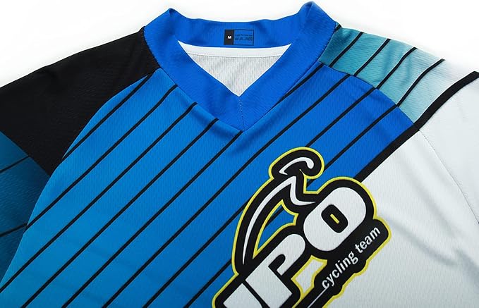 JPOJPO Men's Mountain Bike Jersey Long Sleeve MTB Off-Road Racing Downhill Motocross Shirts Quick Dry&Moisture-Wicking Tops