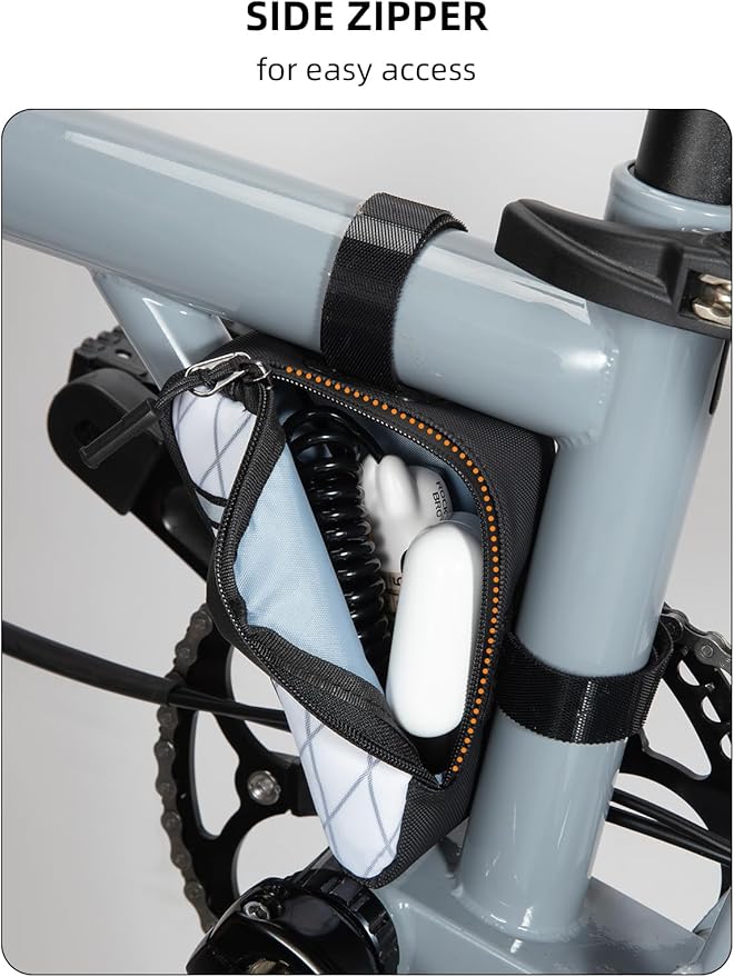ROCKBROS Bike Frame Pouch Triangle Bike Pouch - Waterproof Small Bicycle Accessories for Boys Girls Men Women, Universally Compatible with Road Bikes, Brompton Bikes, Folding Bikes and Kids' Bikes