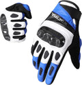 WTACTFUL Goatskin Leather Carbon Knuckle Motorcycle Gloves for Ultimate Protection and Comfort