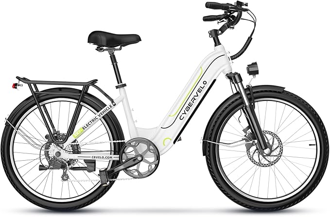 Aelith 26" Electric Bike for Adults – Powerful 1000W Motor, 48V Removable Battery, 7-Speed, Front Suspension & LCD Display – Commuter and Mountain EBike for Women