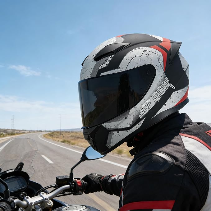 Full Face Motorcycle Helmet WS-607 DOT Approved Motorbike Racing Street Bike Helmets for Adults with Visor