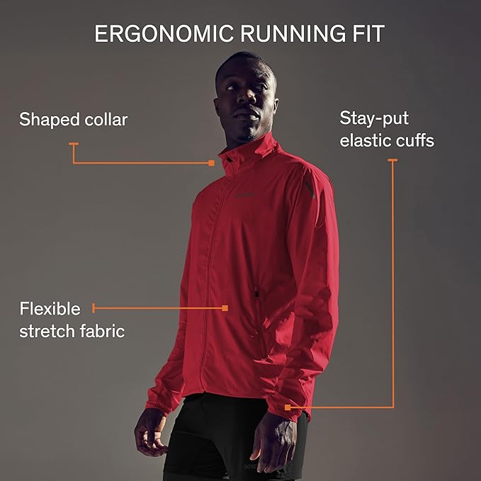 GOREWEAR Spinshift Men’s Cycling Windbreaker Jacket | Lightweight, Packable, Water-Repellent Bike Jacket for Men