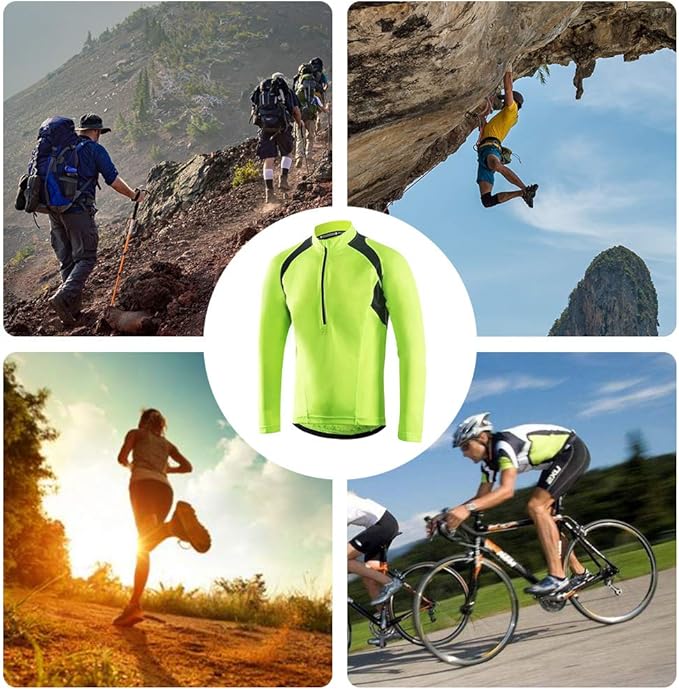 Cycling Jersey Men Bicycle Shirt Short and Long Sleeve MTB Road Biking Jersey with Pockets