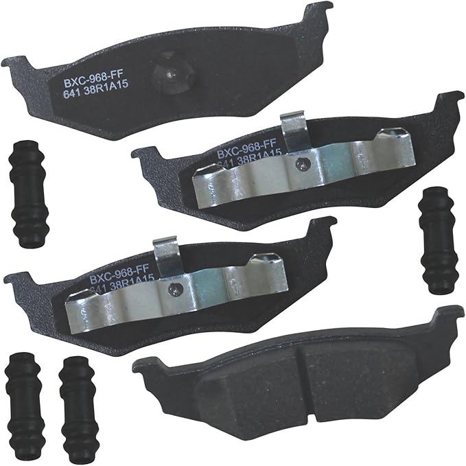 Bendix Premium SBC641 Ceramic Rear Brake Pads for Select Models Chrysler 300M, Cirrus, Intrepid, Neon, PT Cruiser, Sebring, Stratus, Dodge Plymouth Breeze, Neon