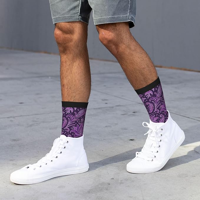 Crew Athletic Socks Funny Crazy Casual Sports Novelty Dress Socks for Women Men Running Hiking