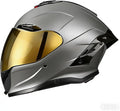 Full-face Helmet Biker Helmet ABS with EPS Cushion Liner Removable Washable 8 Air Vent Free Switch Long and Short Lens Replacement for Adult Unisex