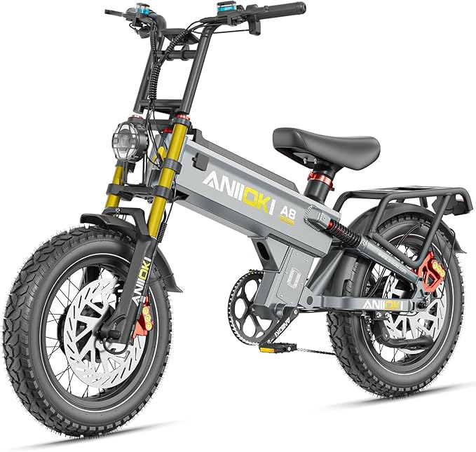 ANIIOKI Electric Bike for Adults,70Ah Removable Battery,200+ Miles Long Range,7-Gear Speed All-Terrain E-Bike