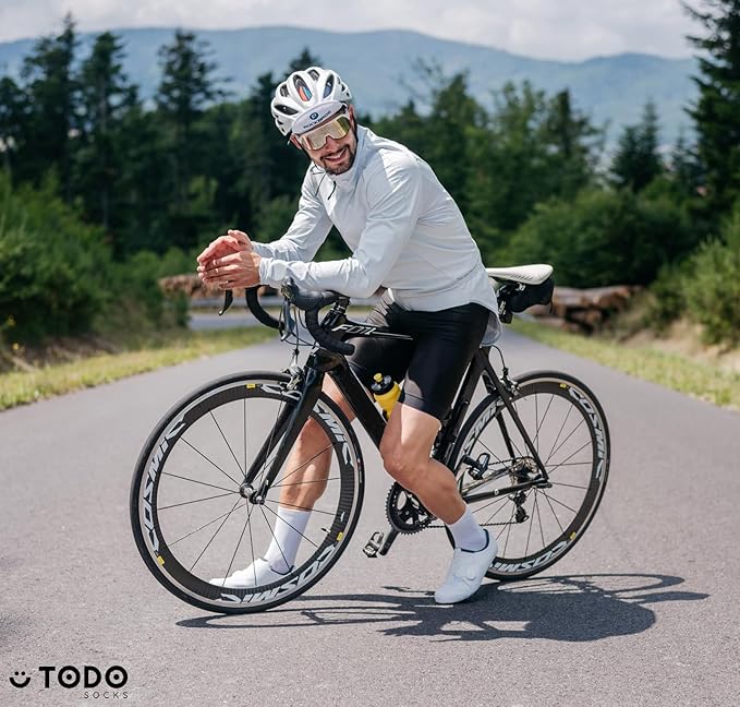 TODO PRO Cycling Socks - Breathable Bike Socks for Men and Women