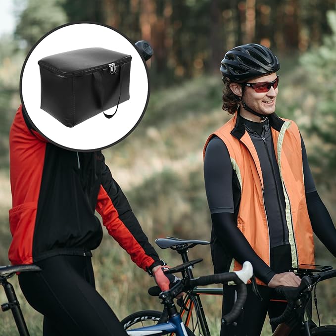TOYANDONA Mountain Bike Handlebar Bag Bicycle Pouch Sturdy Storage Top Tube Bike Phone Holder Bag for Outdoor Cycling Accessories