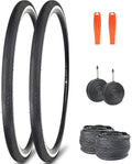 MEGHNA Bike Tire 700C Road Bike Foldable 700 x 25/28C Tire for Road Racing Anti Slip 25/28-622mm Replacement Tire for Fixed Gear Hybrid Bike Commuter Bike