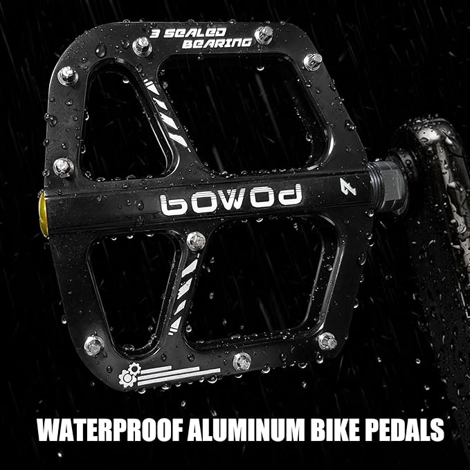 Bike Pedals 9/16" Lightweight Non-Slip Bicycle Platform Pedals - Fits Most Adult Bikes & Mountain Bikes &MTB, Road Bikes and Slip-Resistant Design