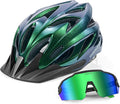 Odoland Adult Bike Helmet and Cycling Sunglasses Set for Men & Women, Safety Certified Bicycle Helmet with UV Protection Glasses for Mountain, Skating, Road, City Commuting & Outdoor Riding