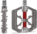 MZYRH Road/Mountain Bike Pedals,Lightweight 3 Bearings Bicycle Pedals,9/16” Aluminum Alloy Flat Pedals for Road Mountain BMX MTB Bike