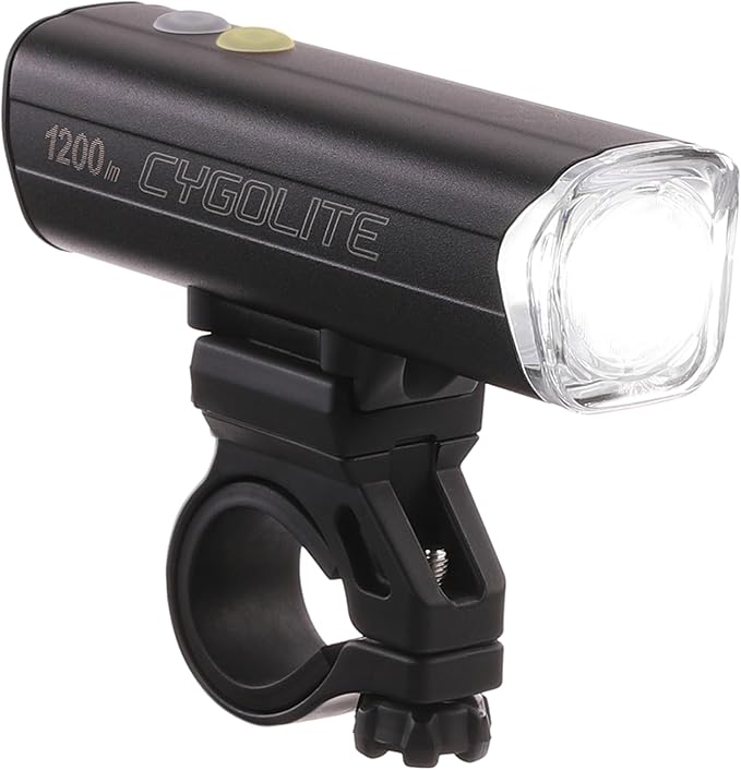 Cygolite Velocity 1600, 1200, 1000, 800 Lumen USB-C Bike Lights – Anodized Aluminum Alloy – 9 Light Modes – Fine Tunable Brightness - Compact, IP67 Waterproof – Hard Mount – Road & Mountain