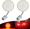 LivTee 1157 LED Turn Signals, 2 Pack Motorcycle, Fits Harley Davidson, Road Glide, Street Glide, Sportster, Red