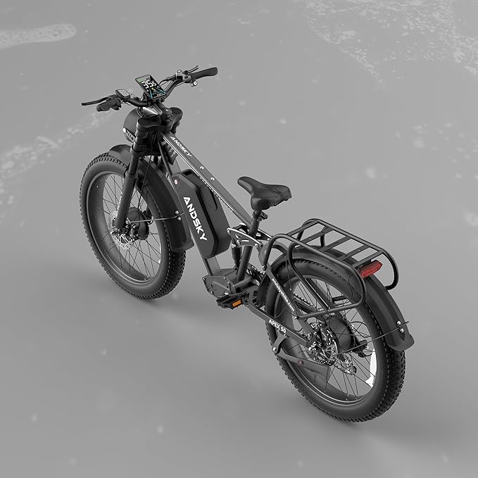 Apex 50 Electric Bike Dual Motor for Adults (CA Immediate-De'livery) 52V 25AH/48V 25AH, 26" Fat Tires Full Suspension 35MPH/100Mile, Hydraulic Brake