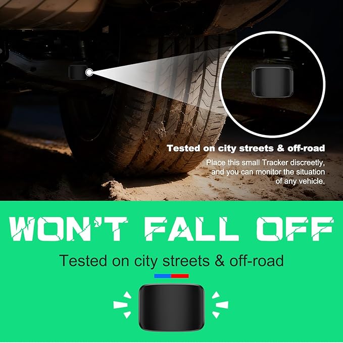 GPS Tracker for Vehicles (iOS Only), Mini Magnetic GPS Car Tracker Devices Hidden,No Subscription Work with Apple Find My Locator Bluetooth Waterproof Tracker Tag for Cars Bikes Key Pets Motorcycle