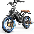 EUYBIKE Electric Bike for Adults, 2000W/3000W Peak Single/Double Motor with 48V/52V 25AH/30AH Battery, 20"x4.0" Fat Tires 35MPH/37MPH Ebike, Dual Hydraulic Disc Brake Full Suspension Electric Bicycle
