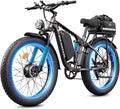 6000W Electric Bike for Adults, 45MPH Dual Motor Ebike, 60V 1200WH E Bike, 100 Miles Bicycle, Full Suspension, Dual Hydraulic Disc Brake Ebike, Charge Voltage 67.2V, Brake/Turn Signal