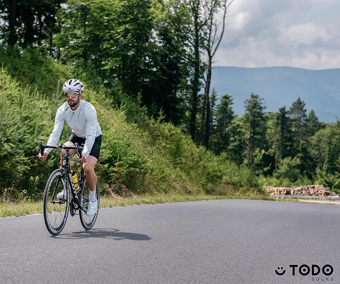 TODO PRO Cycling Socks - Breathable Bike Socks for Men and Women