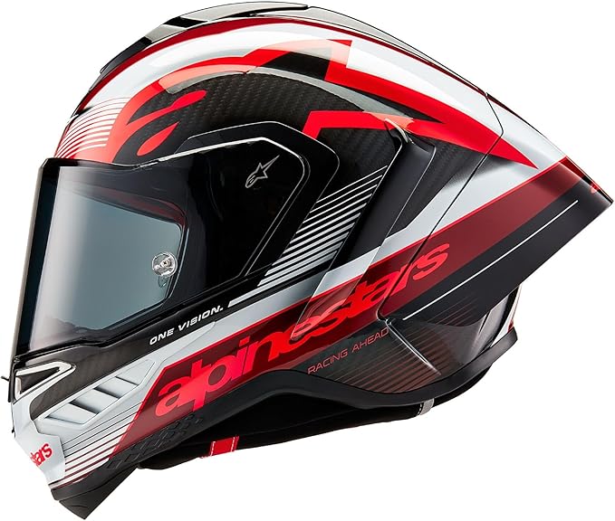 Alpinestars Supertech R10 Team Helmet, Carbon Fiber, Aerodynamic Full-Face Design, Ventilation & Safety, DOT & ECE Certified for Street & Track Riders