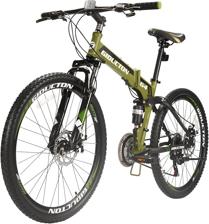EUROBIKE 26 Inch Mountain Bike Folding Bicycle 21 Speed 3 Colors