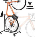 Vertical Bike Stand,Freestanding Space-Saving Bike Rack with Adjustable Height for Wheels Sizes up to 29”,Indoor Bike Storage Rack for Garage & Apartment, Upright Bicycle Floor Holder for MTB Road Bike