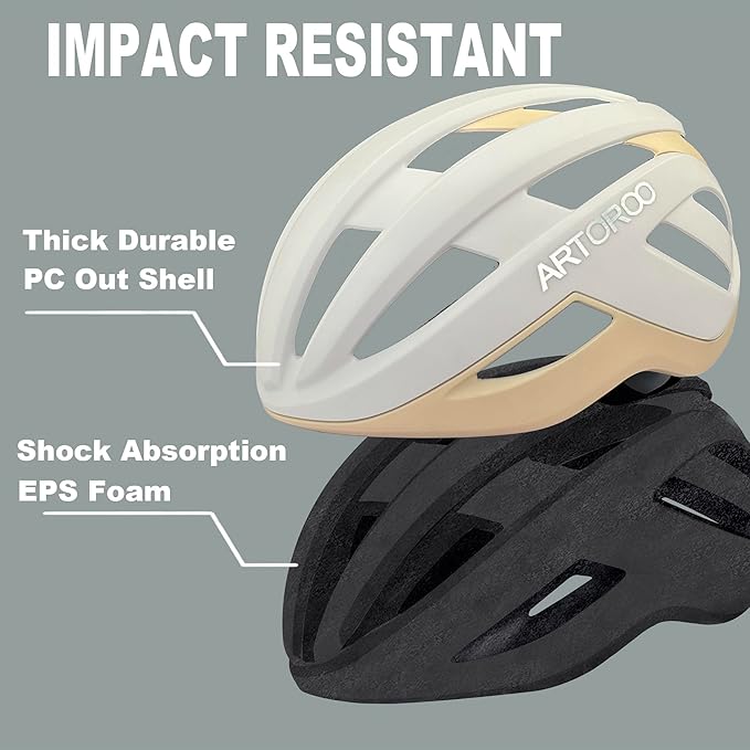 Bike Helmet for Adults-Removable Liners & Size Adjustable- Road Bicycle Helmets in Mountain, for Youth & Adult Men and Female
