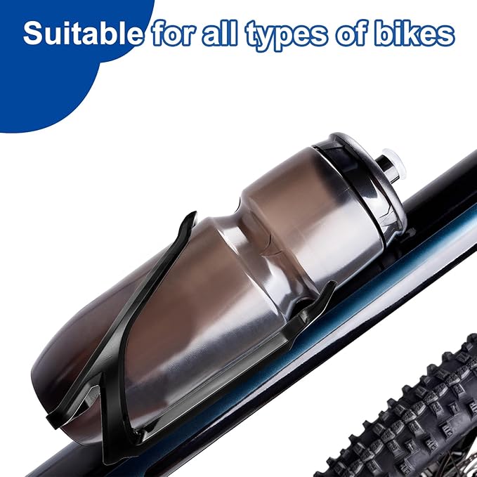 HARFINGTON Bicycle Water Bottle Holder Lightweight Universal Bike Bottle Cages Top Load Cycling Cup Holder for MTB Road Gravel