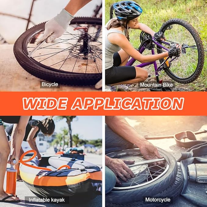 Bike Tire Repair Kit, 44pcs Bycicle Inner Tube Puncture Patch Kits with 38pcs Patches and Metal Rasp for Mountain BMX MTB Ebike Scooter