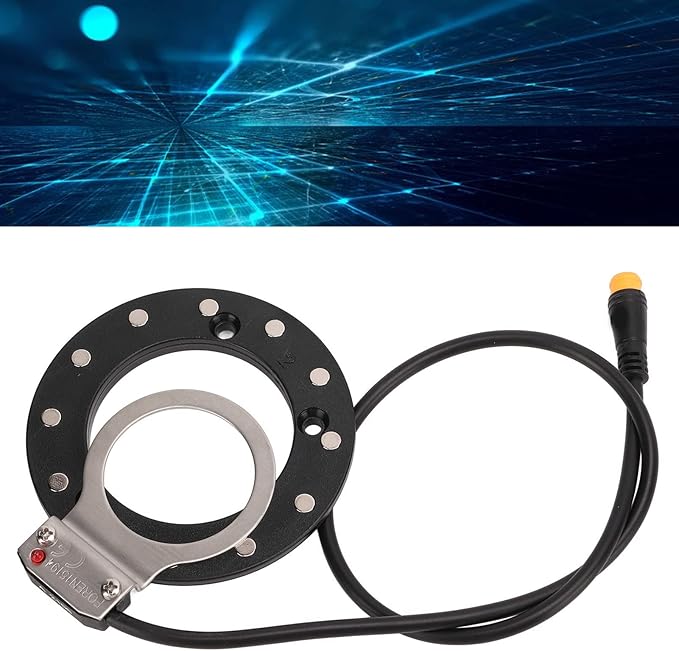 Electric Bike Assist Sensor, Electric Bike Assist Sensor High Sensitivity 12 Magnets Right Dual Hall Sensor Electric for Bike Pedal Accessories