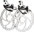 RUJOI Bike Disc Brake Kit, Aluminum Front and Rear Caliper, 160mm Rotor, Mechanic Tool-Free Pad Adjuster for Road Bike, Mountain Bike …