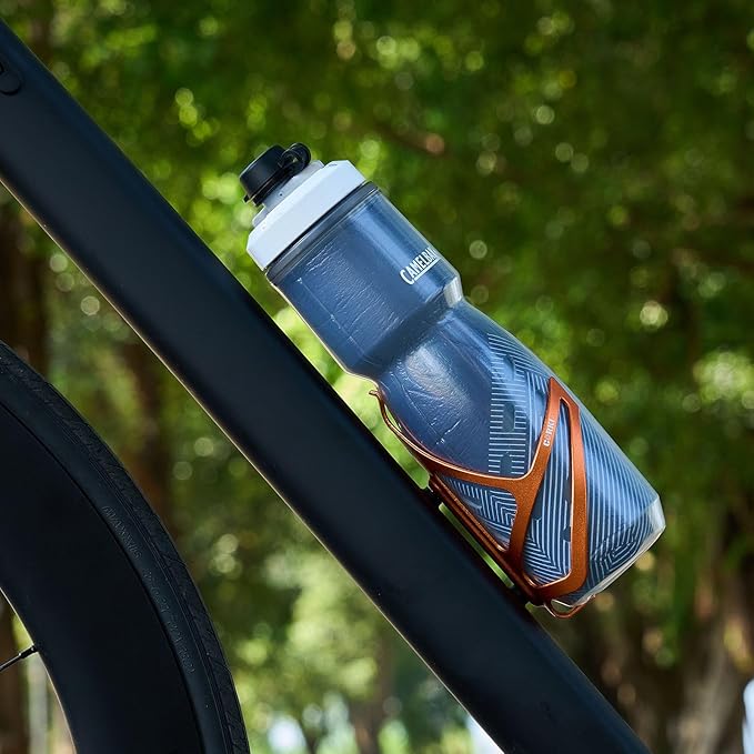 Corki Cycles Bike Water Bottle Holder Aluminum Alloy, Universal Bike Water Bottle Cage for Road, Mountain and Gravel Bikes -1 Pack - Orange