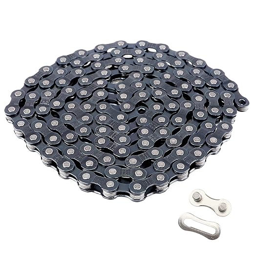 WEEROCK Bike Chain Suits for 6/7/8 Speed Bicycle Chain 1/2 x 3/32 Inch 116 Links Magic Buckle with Chain Cutter