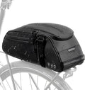 WOTOW Waterproof Rear Bike Rack Bag, Reflective Bike Storage Saddle Bag for Bicycles Rear Rack, 8L Panniers Bike Ebike Trunk Bag Cycling Pounch for Travel Commute