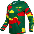 JPOJPO Men's Mountain Bike Jersey Long Sleeve MTB Off-Road Racing Downhill Motocross Shirts Quick Dry&Moisture-Wicking Tops