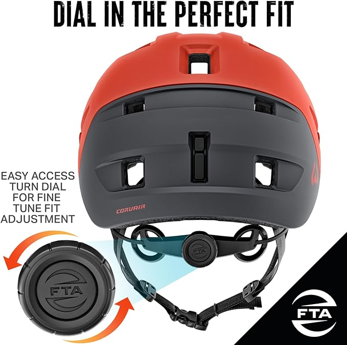Wildhorn Corvair Mountain Bike Helmet for Men and Women with Maximum Venting, FTA fit System & Adjustable Visor. Adjustable Sizing Adult Bike Helmets for Women and Men. Stylish All Around MTB Helmet