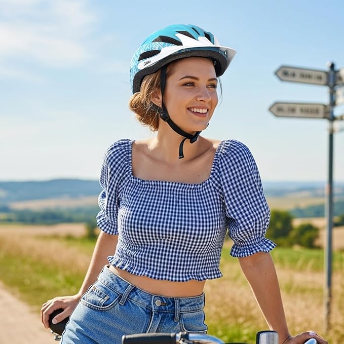 Bike Helmet for Adults Women Men Youth Kids, Lightweight Mountain Road Bicycle Cycling Helmets with Adjustable Dial & Removable Visor