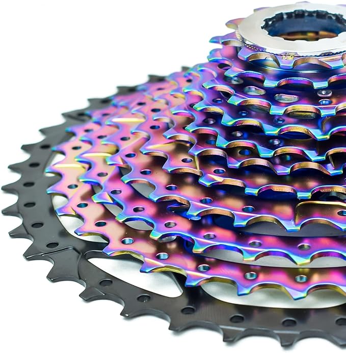 VG SPORTS 8/9/10/11/12 Speed Ultra-Light Bike Cassette for Mountain Bike 11-40T/11-42T/11-46T/11-50T/11-52T MTB Cassette Lightweight Aluminum Bracket Cassette
